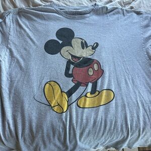 Disney Heather Gray Mickey Mouse Tee